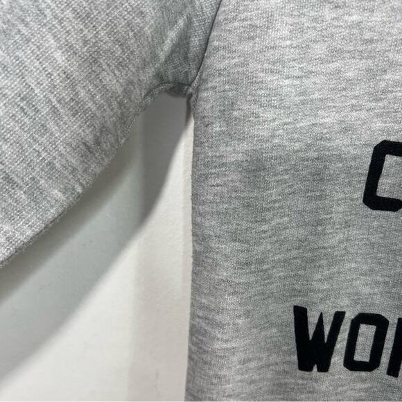 Zoe Karssen Live Fast Cause It Won’t Last Gray Crewneck Sweatshirt Size Small - Picture 7 of 14